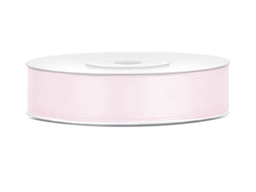 Satin Ribbon, light powder pink, 12mm/25m